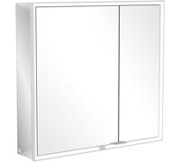 Villeroy & Boch My view armoire de toilette avec miroir - 80x75cm - 2 portes 2 prises de courant LED a4578000