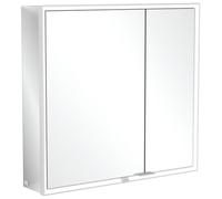 Villeroy und Boch My View Now Armoire de toilette A4578000 80 x 75 x 16,8 cm, éclairage LED, 2 portes, interrupteur marche / arrêt