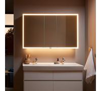 Villeroy & Boch My View Now Armoire de toilette, avec éclairage l: 130 H: 75 P: 16,8 cm, 3 portes, A4551300,