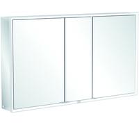 Villeroy & Boch My View Now, armoire de toilette pour montage en saillie avec éclairage, 1300x750x168 mm, avec interrupteur marche/arrêt, compatible Smart Home, 3 portes, A45713, A4571300