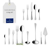 Villeroy & Boch Neufaden Merlemont Couverts pour 12 personnes, 113 pièces, Acier inoxydable