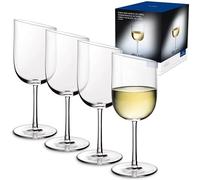 Villeroy & Boch – Verre à vin blanc NewMoon 11-3653-8120 – Cristal, 4 pièces, lave-vaisselle – 30 cl