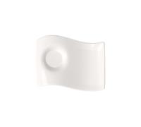 Villeroy & Boch NewWave Caffè Petite sous-tasse Party Plate, 17 x 13 cm, Porcelaine Premium, Blanc