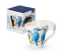 Villeroy & Boch NewWave Caffè Tasse à café Martins-pêcheurs, 300 ML, Hauteur: 11 cm, Porcelaine Premium, Blanc