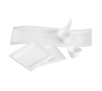 Villeroy & Boch NewWave Ensemble pour antipasti, 5 pièces, Porcelaine Premium, Blanc