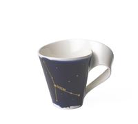 Villeroy & Boch - NewWave Stars Mug avec anse, tasse élégante à motif Cancer, porcelaine premium, adapté au lave-vaisselle, blanc/bleu, 300 ml