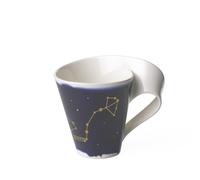 Villeroy & Boch - NewWave Stars Mug avec anse, tasse élégante à motif Scorpion, porcelaine premium, adapté au lave-vaisselle, blanc/bleu, 300 ml