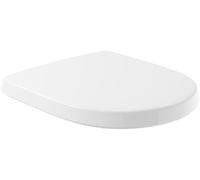 Siège WC Villeroy & Boch O.novo, abattant WC avec charnières en acier inoxydable, siège WC en duroplast incassable, abattant WC pièce de rechange d'origine, forme en D, blanc alpin, brillant