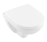 Villeroy & Boch O.novo - Cuvette de WC suspendue compacte avec abattant SoftClosing, DirectFlush, blanc alpin 5688HR01