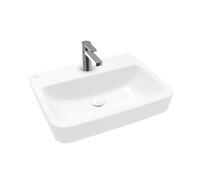 Villeroy & Boch O.novo lavabo - dessous rectifié 60x46cm - avec 1 trou de robinet ceramic+ blanc 4a416lr1