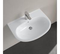 Villeroy und Boch O.novo lavabo 4A4065R1 65x48cm, ovale, trou pour robinetterie avec trop-plein, blanc C-plus