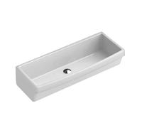 Villeroy & Boch Lavabo collectif O.NOVO 68200001 mural rectangulaire 100×20,5×41,5 cm blanc alpin