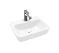 Villeroy & Boch O.novo Lave-main WC 45x16x13.5cm 1 trou de robinet sans trop-plein Ceramic+ Blanc Alpin 434446r1