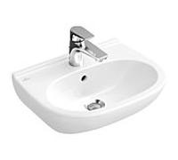 Villeroy & Boch O.novo lave-mains compact 51665501 55x37 cm, avec trou de robinetterie et trop-plein