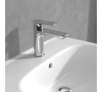Villeroy & Boch Robinet mitigeur lavabo O.Novo TVW10400300161 sans garniture de vidage à tige Chrome