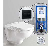 Villeroy & Boch O.novo Pack complet Cuvette suspendue et bâti-support neeos,, 5660HRR1+16601BM#SET,