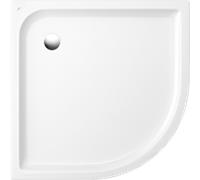 Villeroy & Boch O.Novo plus Villeroy & Boch douche 6213C301, quart de cercle, 80 x 80 x 6 cm, blanc avec anti-dérapant