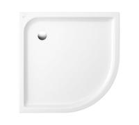 Villeroy & Boch O.Novo plus Villeroy & Boch douche 6213D401, quart de cercle, 90 x 90 x 6 cm, blanc avec antidérapant