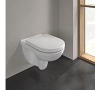 Villeroy & Boch O.novo WC compact - pack Combi 5660D201 avec élément WC , plaque de déclenchement et siège WC , blanc