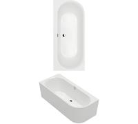Villeroy & Boch Oberon 2.1 Baignoire adossée pour installation d'angle gauche - 1800 x 800 mm - blanc alpin brillant (blanc) ubq180obn9cl00vd01