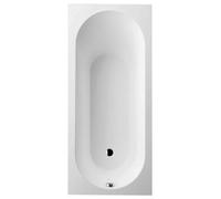 Villeroy & Boch Oberon baignoire en matière synthétique Quaryl rectangulaire 170x75x45cm - incl. pieds blanc mat ubq170obe2v-rw