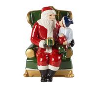 Villeroy & Boch Christmas Toy’S Père Noël sur Son Fauteuil, Multicolore, 10 x 10 x 15 cm