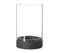 Villeroy & Boch – Photophore Manufacture Rock Home Hurricane M – 12 x 12 x 19,5 cm – Noir