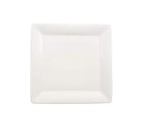 Villeroy & Boch Pi Carré Assiette à dessert, 22x22 cm, Porcelaine Premium, Blanc
