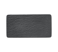 Villeroy & Boch Plat à service Manufacture Rock 18x35 cm Noir
