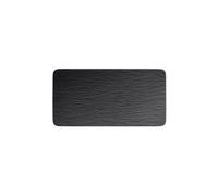 VILLEROY & BOCH Plat de service rectangulaire Manufacture Rock 35x18cm noir