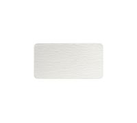 VILLEROY & BOCH Plat de service rectangulaire Manufacture Rock Blanc 35x18cm blanc