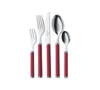 Villeroy & Boch Play! Red Roses Couverts de table pour 6 personnes, 30 pièces, Inox, Manche en plastique rouge