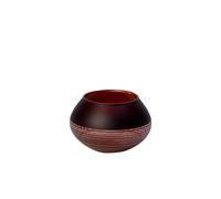 Villeroy & Boch Porte-bougies à réchaud Manufacture Swirl noir,marron