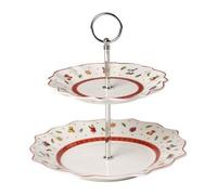 Villeroy & Boch Toy's Delight Petit présentoir, Porcelaine Premium, Blanc/Rouge