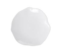 Villeroy & Boch - Pura assiette plate, env. 27 נ27 × 3 cm, blanc immaculé, lave-vaisselle et four à micro-ondes, forme fluide, porcelaine Premium Bone made in Germany