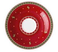 VILLEROY & BOCH Set 6 Soucoupes pour tasses à caféelatte Toy's Delight Special 19 cm Rouge G