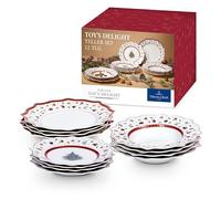 Villeroy & Boch Set des Assiettes, Blanc/Multicolore, Assortiment de 12 pièces