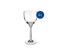 Villeroy & Boch Signature Octavie Lot de 4 verres à vin blanc 225 ml 18,6 cm Verre à vin en cristal avec éléments décoratifs opulents pour une ambiance exclusive, transparent, passe au lave-vaisselle