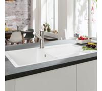 Villeroy & Boch Siluet 50 Flat Évier de cuisine, 33351FRWHL2,