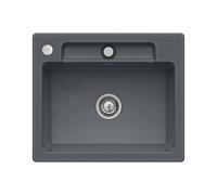Villeroy & Boch Siluet 60 S Flat Évier de cuisine, 33462FI4HL2,