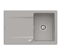 Villeroy & Boch Siluet évier encastrable 333402KD avec garniture de vidage et actionnement excentrique, Fossil