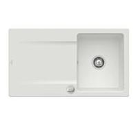Villeroy & Boch Siluet évier encastrable 333502SM avec garniture de vidage et actionnement excentrique, vapeur