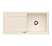 Villeroy & Boch Siluet évier encastrable 333602FU avec garniture de vidage et actionnement excentrique, ivoire