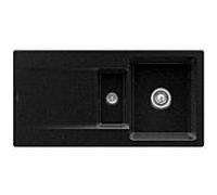 Villeroy & Boch Siluet évier encastrable 333702J0 avec garniture de vidage et actionnement excentrique, chromite