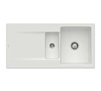 Villeroy & Boch Siluet évier encastrable 333702SM avec garniture de vidage et actionnement excentrique, vapeur