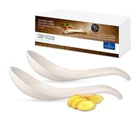 Villeroy & Boch Soup Passion Cuillères à soupe asiatiques, Lot de 2, Porcelaine Premium, Blanc