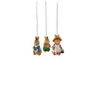 Villeroy & Boch Spring Fantasy Lot de 3 suspensions Motif Lapin 4 x 2,8 x 1,1 cm