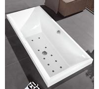 Villeroy & Boch Squaro Baignoire balnéo rectangulaire, UAC180SQR2B1V01,