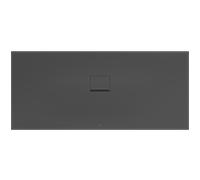 Villeroy & Boch Squaro Infinity douche UDQ1880SQI2V1S , 180x80x4 cm, anthracite antidérapant