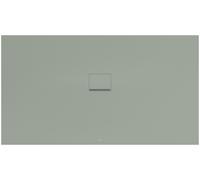 Villeroy & Boch Squaro Infinity Receveur de douche, Quaryl, rectangulaire, encastrement universel, à découper, 1800x1000x40mm, UDQ1810SQI2V-R8, Couleur: Morning Green